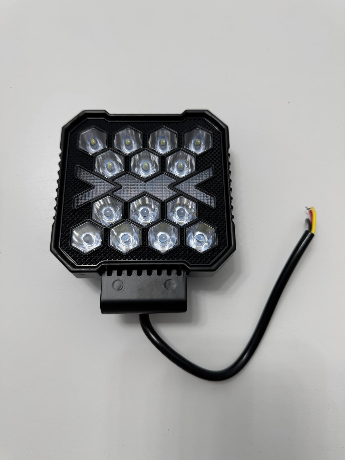 Set 2x Proiectoare LED Pătrate 4" – Alb & Galben, 12/24V, IP68 - My Store