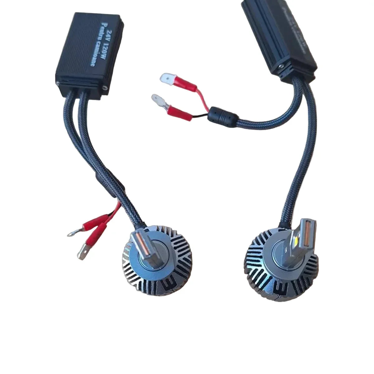 Set 2 Becuri LED Auto V68 – 24V, 120W, H1/H4/H7, 6000K, Canbus, camion/tir