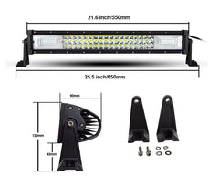 bara led off road auto 3 randuri led iluminare puternica 12v 24v