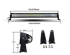 bara led off road auto combo spot flood pentru suv 4x4 camion