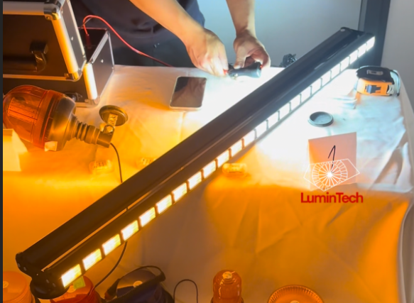 Bară LED de Avertizare 30/60/88/117cm cu doua fețe – 16 Moduri, Magnet, 12V/24V