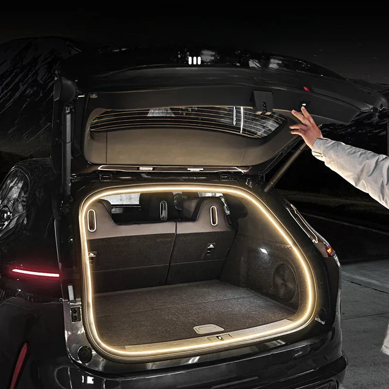 Bandă LED Portbagaj Auto – 4.2/5M, Ambient, Aprindere Automată - My Store