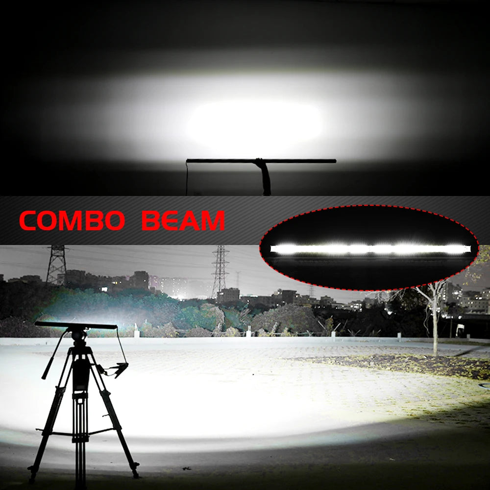 bara led off road slim iluminare puternica 6000k