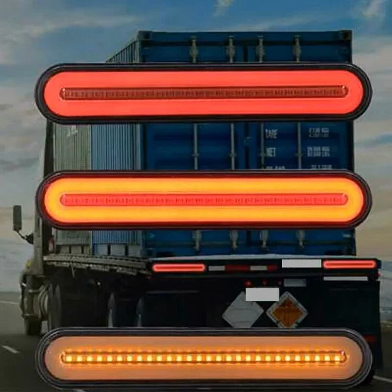 Set 2x Lampă LED 24cm Camion/Remorcă – Stop, Semnal Dinamic - My Store