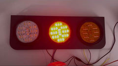 Set 2× Stopuri LED spate cu 3 module, 12–24V, camion/remorcă/vehicule utilitare, 46cm