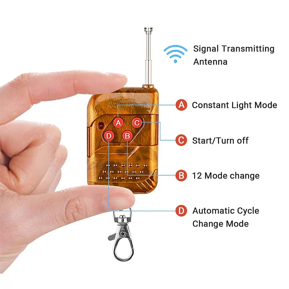 Lampă LED Stroboscopică Wireless Grilă – 12/24V - My Store