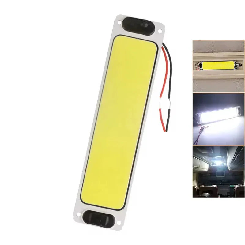 Lampă LED Interior 12–24V cu Buton ON/OFF – Lumină Albă COB - My Store