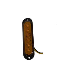 Set 2x Lampă LED Laterală Semnalizare Galbenă 12-24V – Poziție & Stroboscop pentru Camion, Remorcă