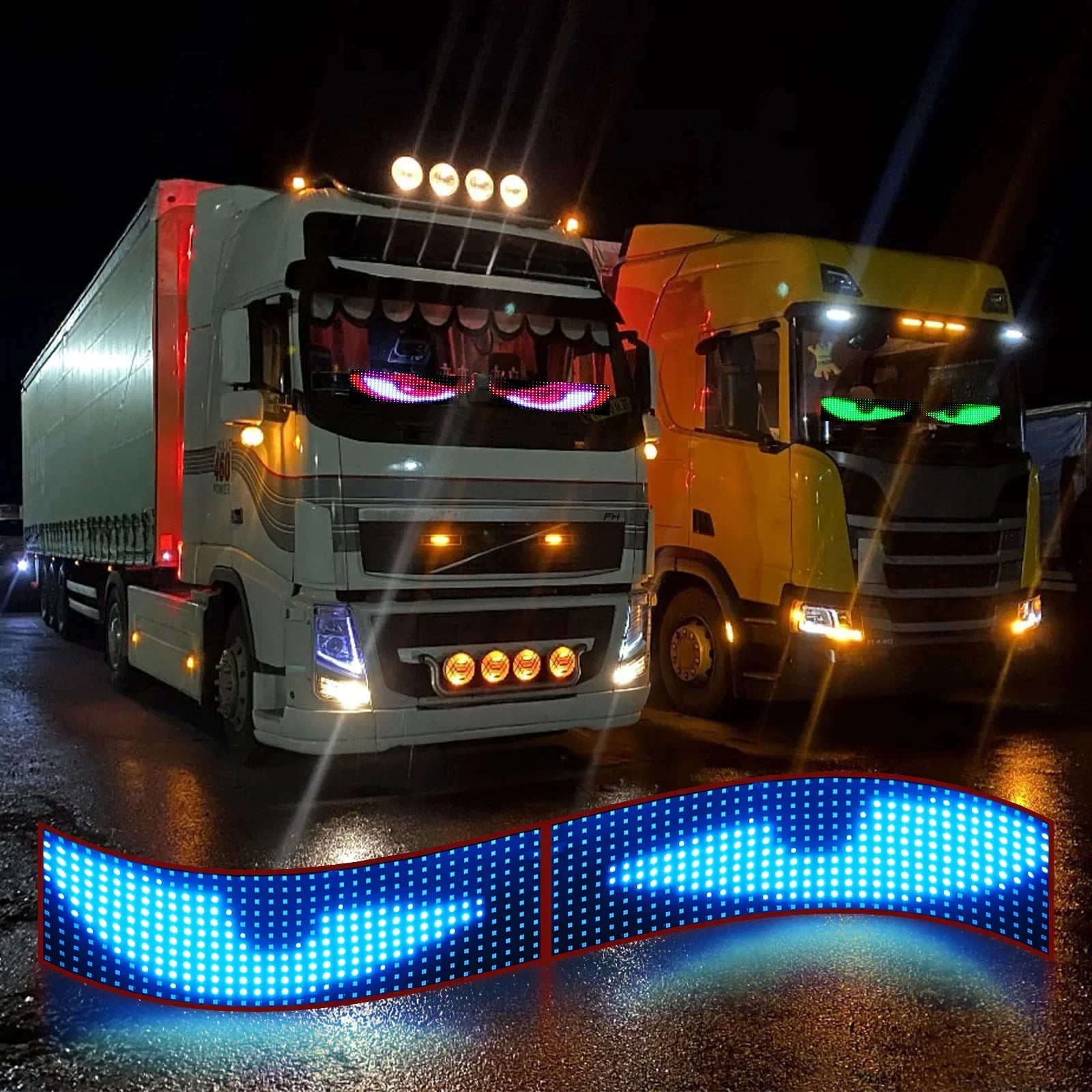 Panou LED Pixel "Devil's Eye” RGB – 12/24V, Control Telecomandă - My Store