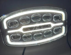 Proiector LED 10” 180W 23000LM cu Lupă, Poziție Alb/Galben, IP67 12-24V