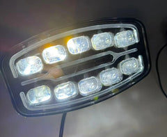 Proiector LED 10” 180W 23000LM cu Lupă, Poziție Alb/Galben, IP67 12-24V