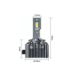 Set 2 Becuri LED Auto D1S / D2S / D3S – 35W, 10000Lm, 6000K, Canbus, Plug & Play - My Store