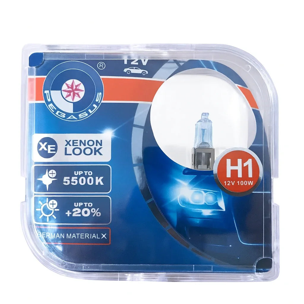 Set 2 Becuri Halogen Auto F9 - 100W 5500K Xenon Look
