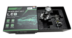 Set 2 Becuri LED F9T H7/H4 cu Lupă PRO 200W 23000LM CANBUS 6000K – Model 2026