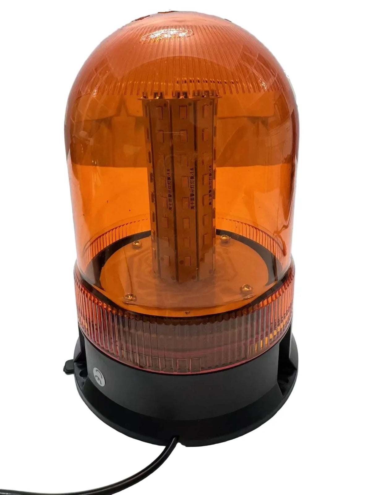 Girofar LED Galben 12–24V, 80 LED, Bază Magnetică, Mufă Brichetă, Lampă Avertizare Camion/Utilaje