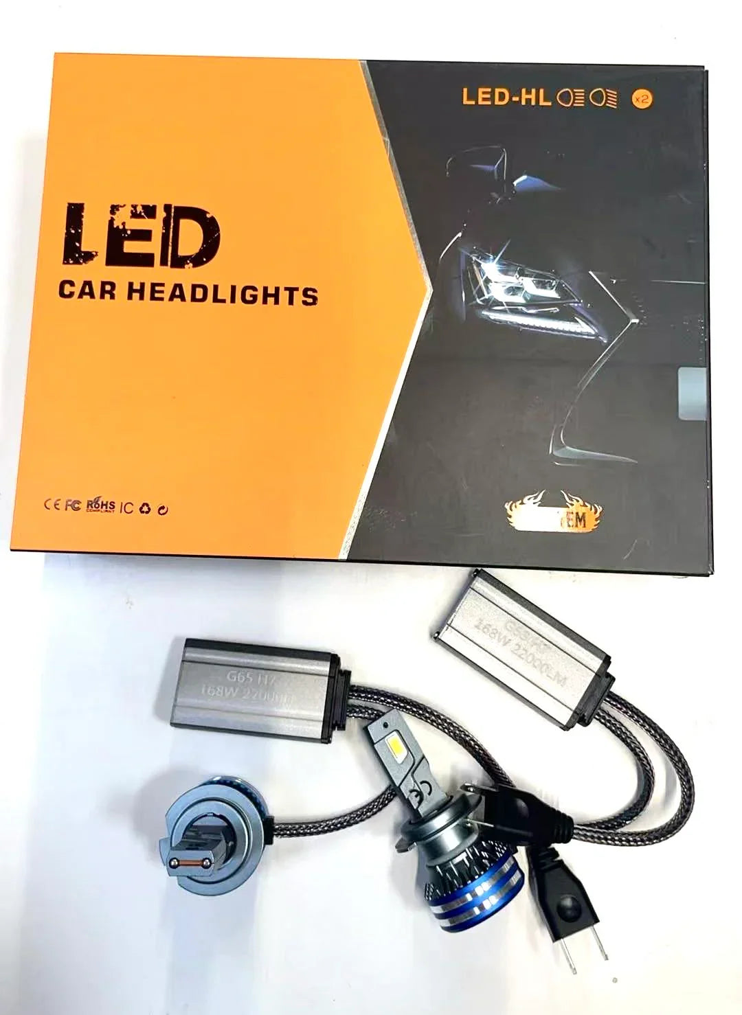 Set 2 Becuri LED Auto G65 H7 – 168W, 22000LM, 6000K, CANBUS - My Store