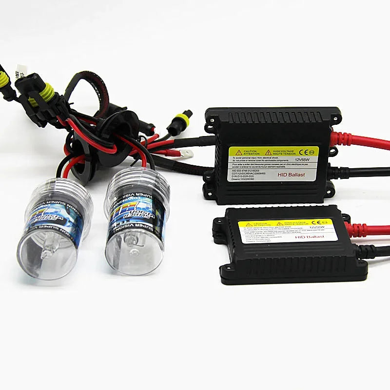 Kit HID Xenon 55W cu Balast – 12V, toată gama, 6000K Alb - My Store