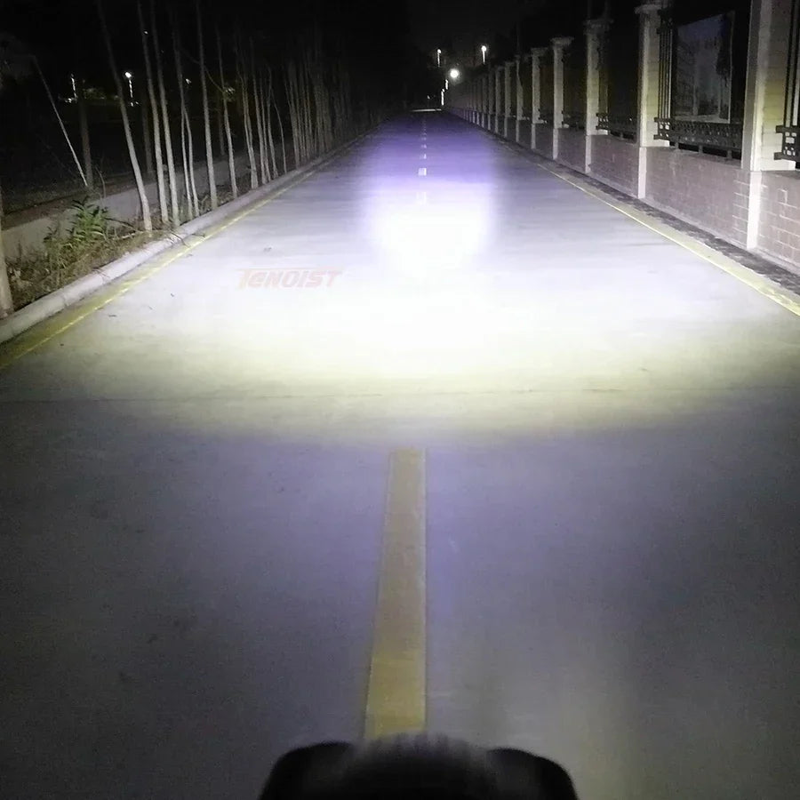Set 2x Proiector LED 3" cu Inel Albastru (Halo) Aluminiu – 30W, 12/24V - My Store