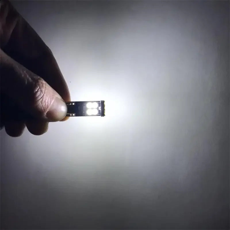 Set 2x Becuri LED W5W T10 Canbus – 12V, 3030-12SMD, 6000K Alb - My Store