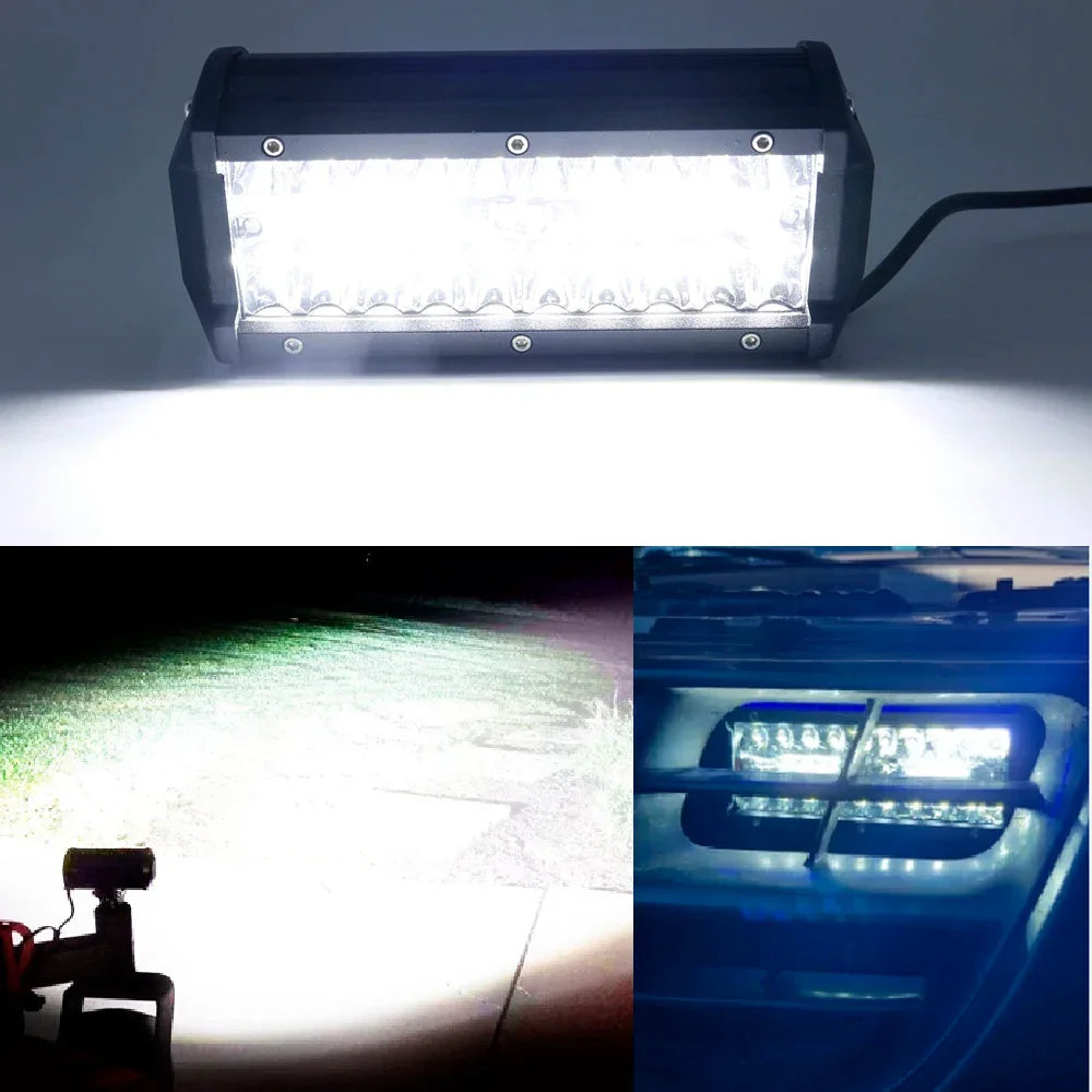 Proiector LED Auto 120W – 12/24V, Spot+Flood, 6500K, IP67 - My Store