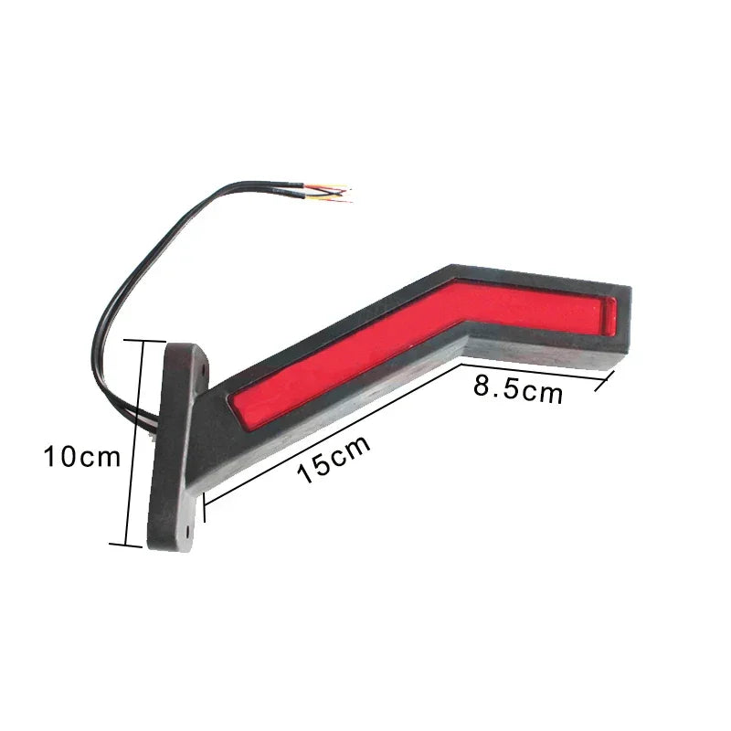 Set 2x Lumină LED Laterală – 24V, Marker Contur Neon, IP67 - My Store