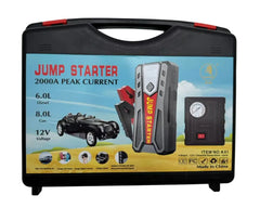 Starter auto portabil K41 12V cu compresor, 18000mAh, 1000A, Power Bank QC 3.0, lanternă LED