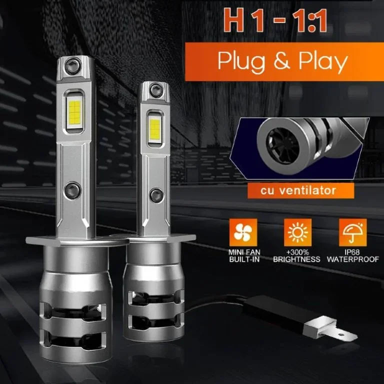 Set 2 Becuri LED Auto K7 1:1 – 100W, 10.000LM, 6000K, CANBUS - My Store