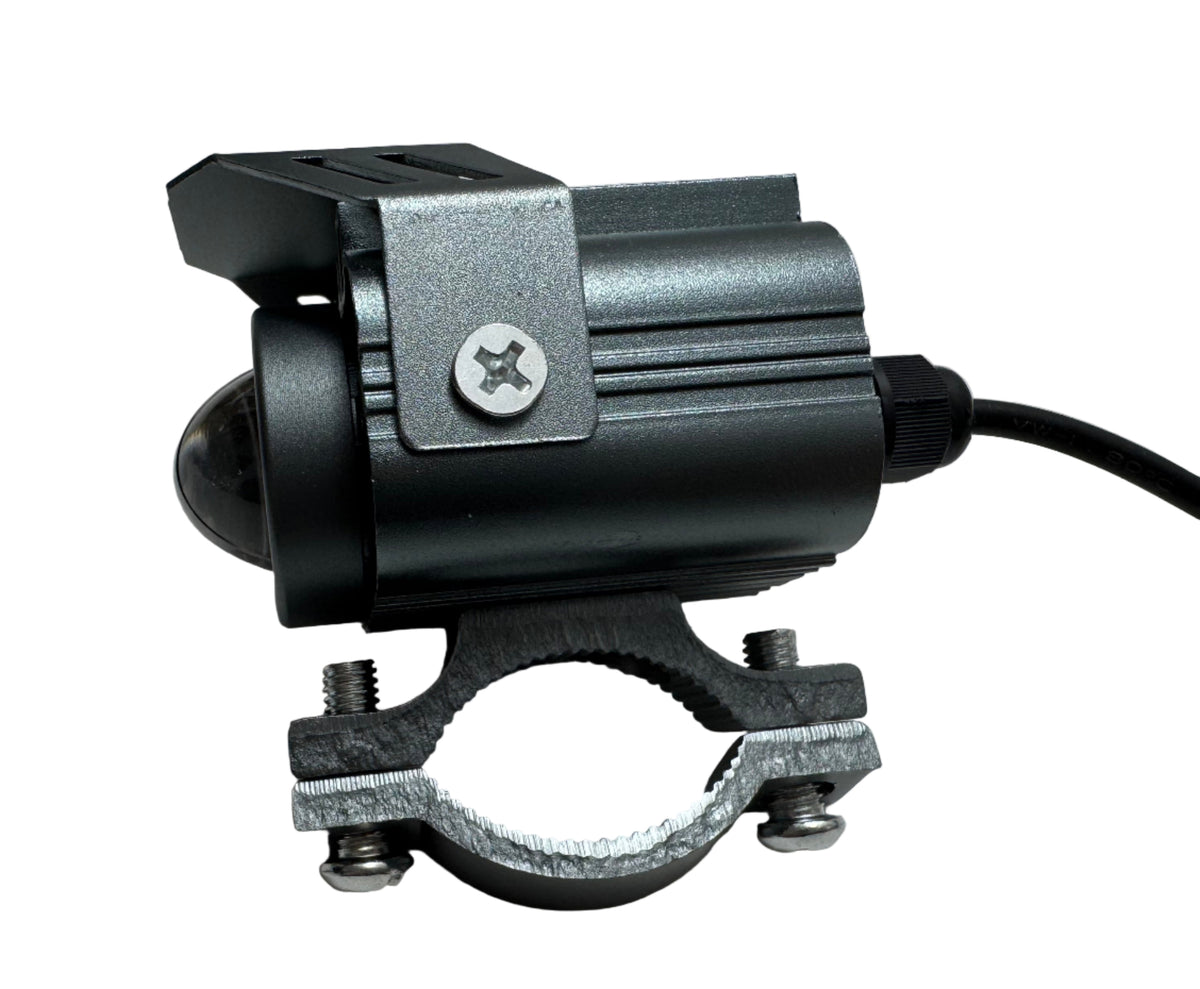 Set 2x Proiector LED 18W Dual-Color (Alb + Galben) – pentru Motocicletă / ATV / Trotinetă Electrică