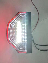Set 2x Lampă LED Număr Înmatriculare 12–24V Universală, 6 LED, Alb & Roșu