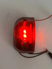 Set 2x Lampă LED Număr Înmatriculare 12–24V Universală, 6 LED, Alb & Roșu
