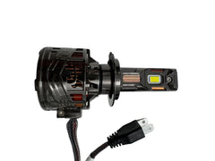 Set 2 Becuri LED R5 H7 350W 21000LM CANBUS 6000K – 15 LED 4575, Ultra Puternice, Heat Pipe din Cupru