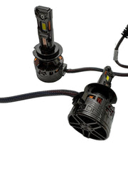 Set 2 Becuri LED R5 H7 350W 21000LM CANBUS 6000K – 15 LED 4575, Ultra Puternice, Heat Pipe din Cupru