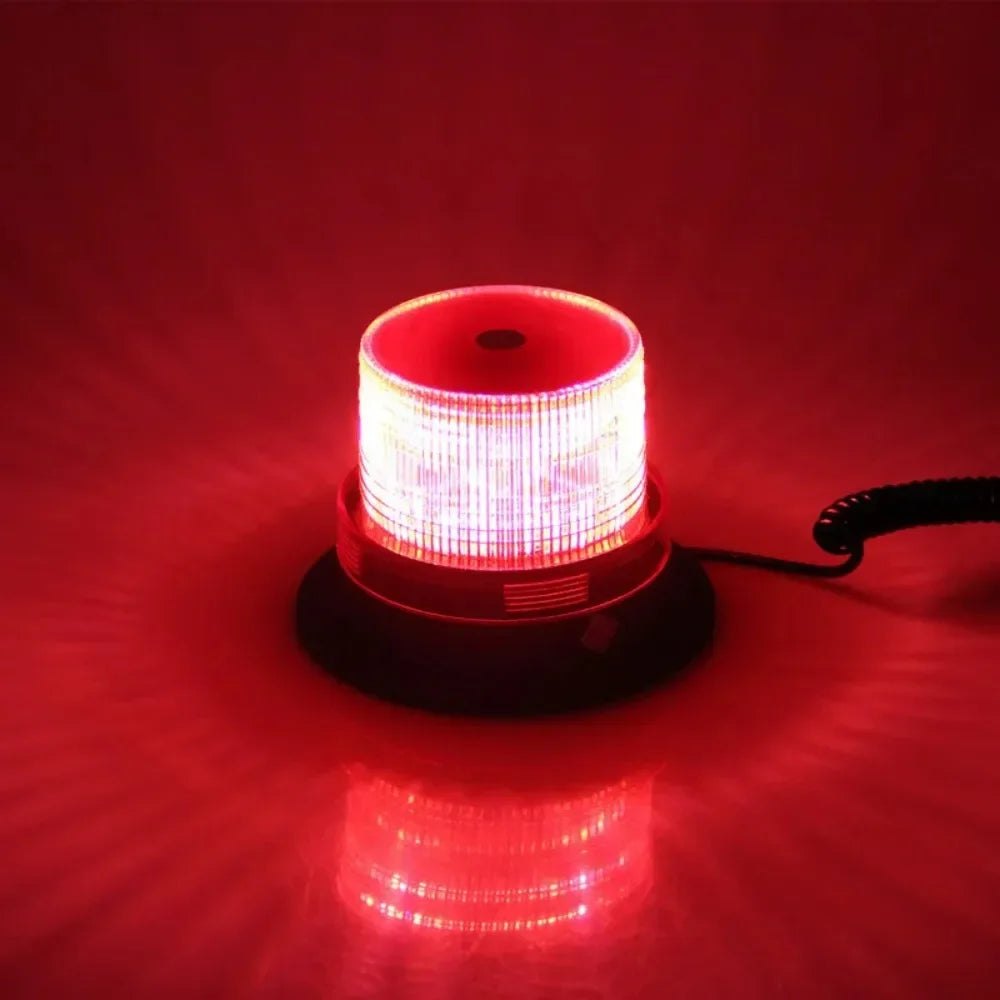 Lampă LED Stroboscopică cu Magnet – 12/24V, Roșu/Galben/Albastru - My Store