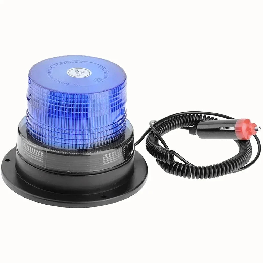 Lampă LED Stroboscopică cu Magnet – 12/24V, Roșu/Galben/Albastru - My Store