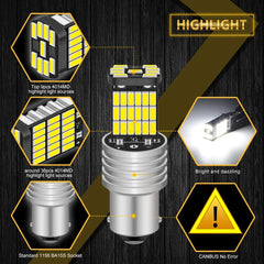 Set 2x Becuri LED 1156 BA15s P21W Canbus – 12V, 4014-45SMD - My Store