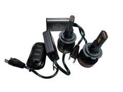 Set 2 Becuri LED Auto Light S55 – 3 Culori (3000K/4300K/6000K), Telecomandă & Mod Flash