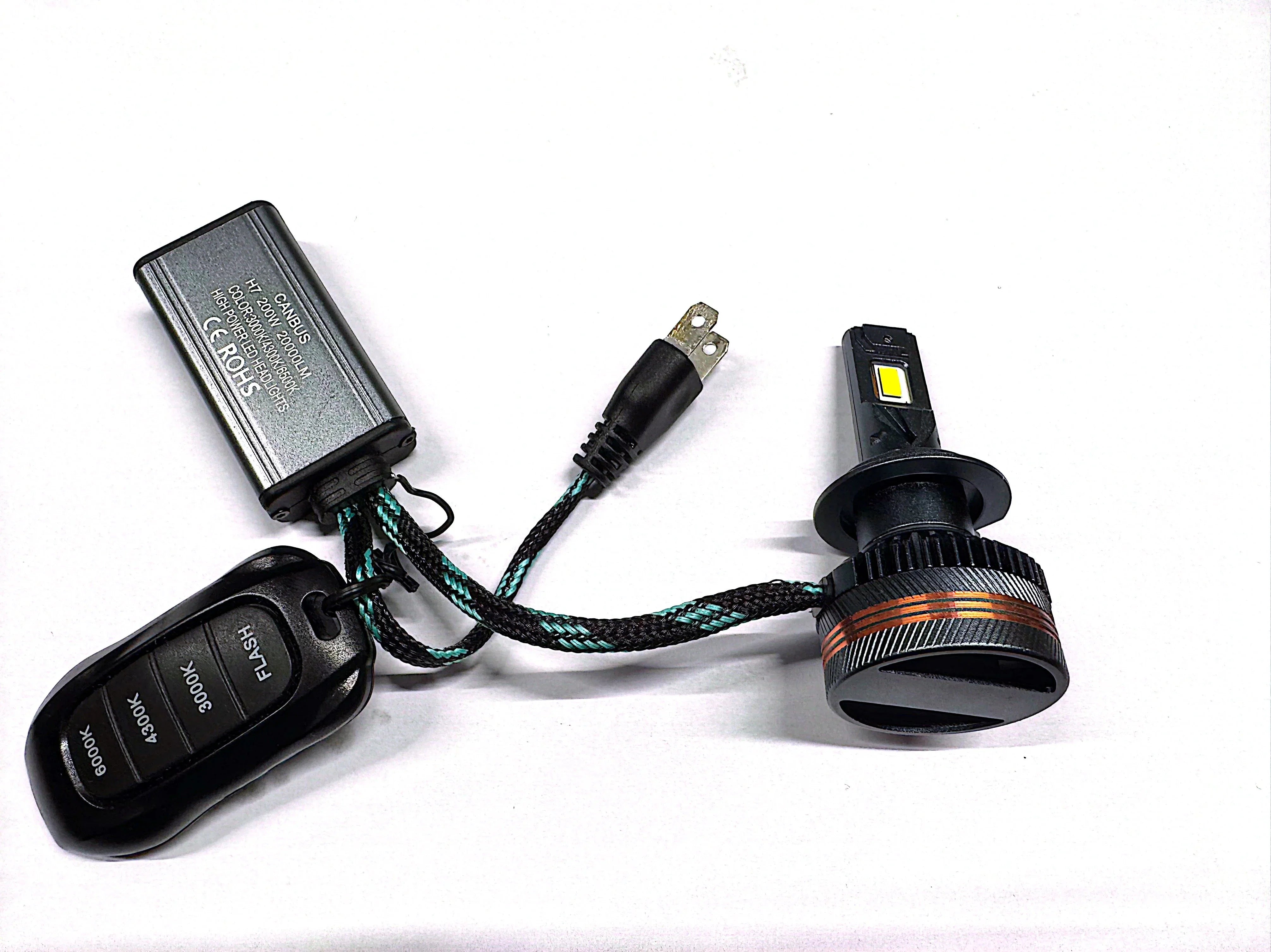 Set 2 Becuri LED Auto Light S55 – 3 Culori (3000K/4300K/6000K), Telecomandă & Mod Flash - My Store