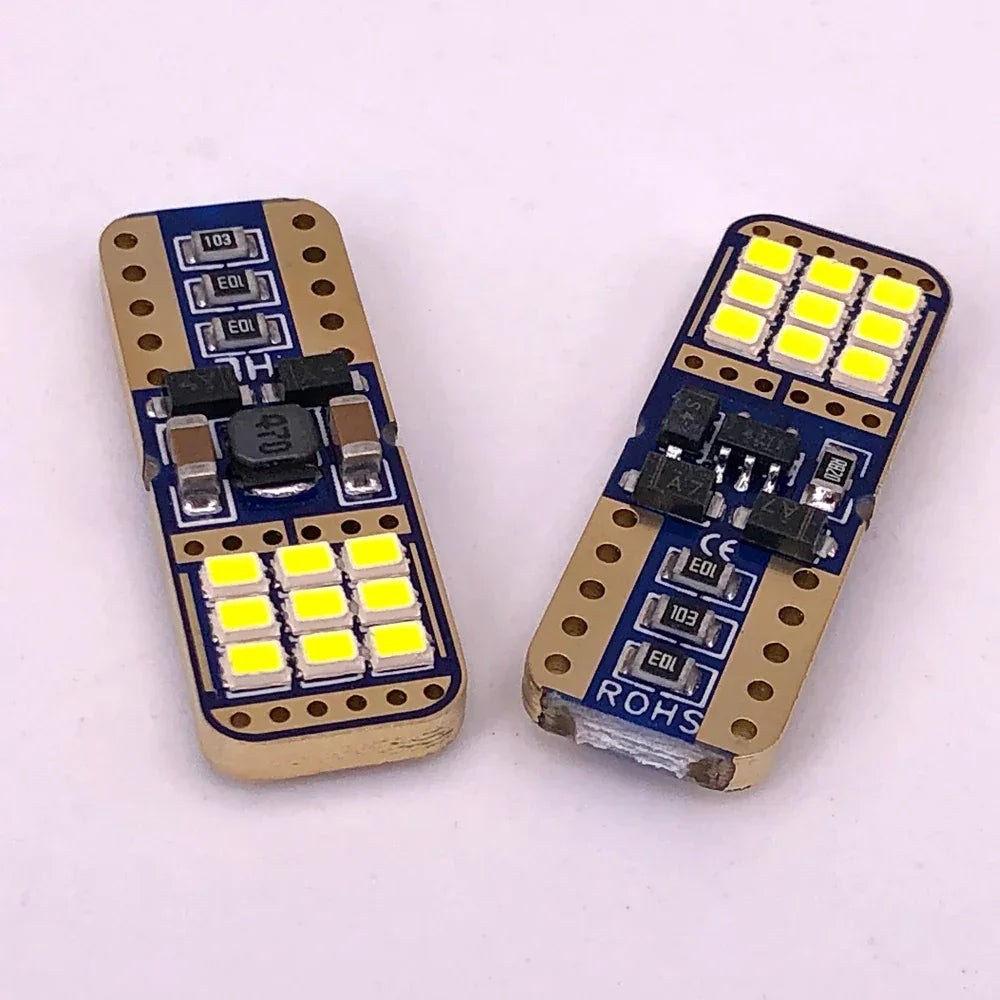 Set 2x Becuri LED W5W T10 Canbus – 12V, 2016-18SMD, 6000K Alb - My Store