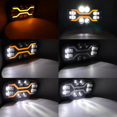 Proiector LED 10" – 100W, 22.000Lm, 12/24V, Spot/Flash/Flow, Alb+Galben, IP67 - My Store