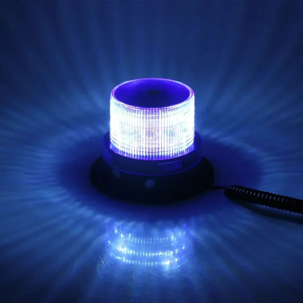 Lampă LED Stroboscopică cu Magnet – 12/24V, Roșu/Galben/Albastru - My Store