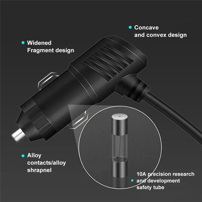 Adaptor Auto 3-în-1 – Brichetă 120W + USB/Type-C, Încărcare Rapidă 12V - My Store