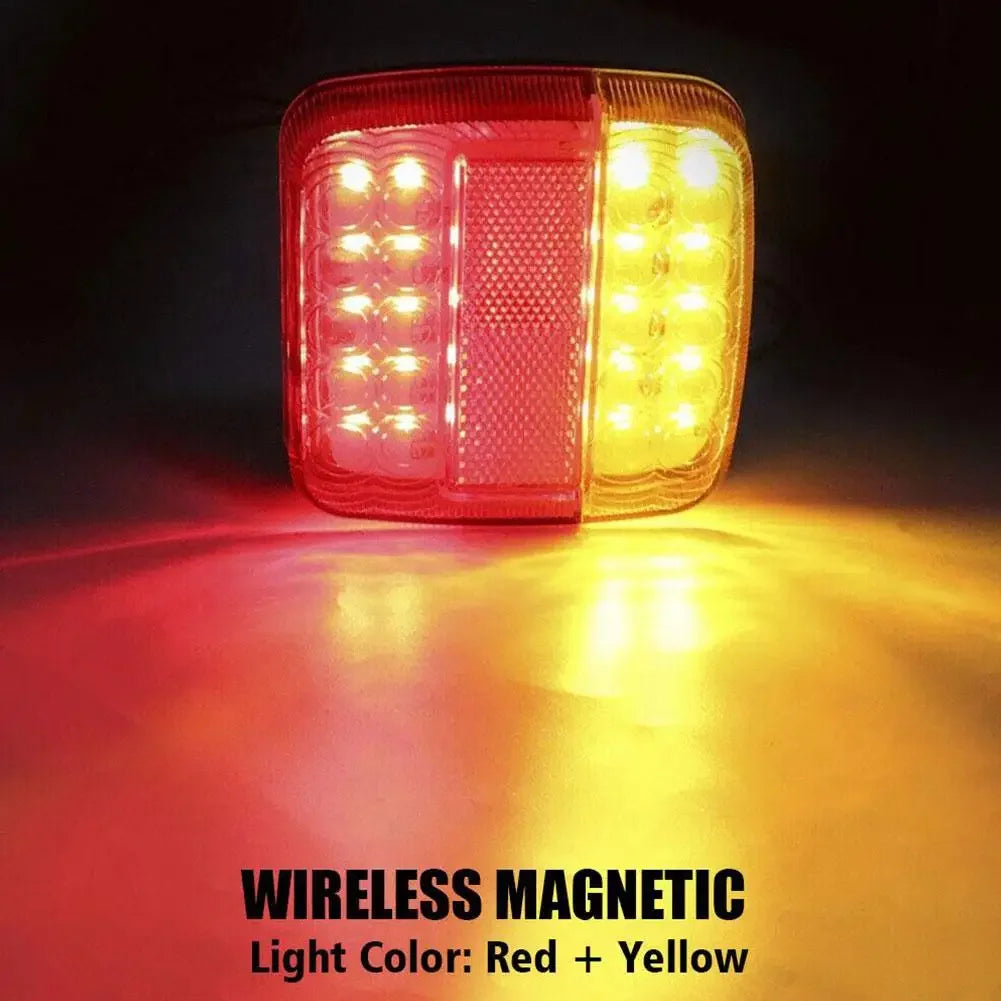 Set 2x Stopuri LED Magnetice Reîncărcabile – 12/24V, Wireless, Spate - My Store