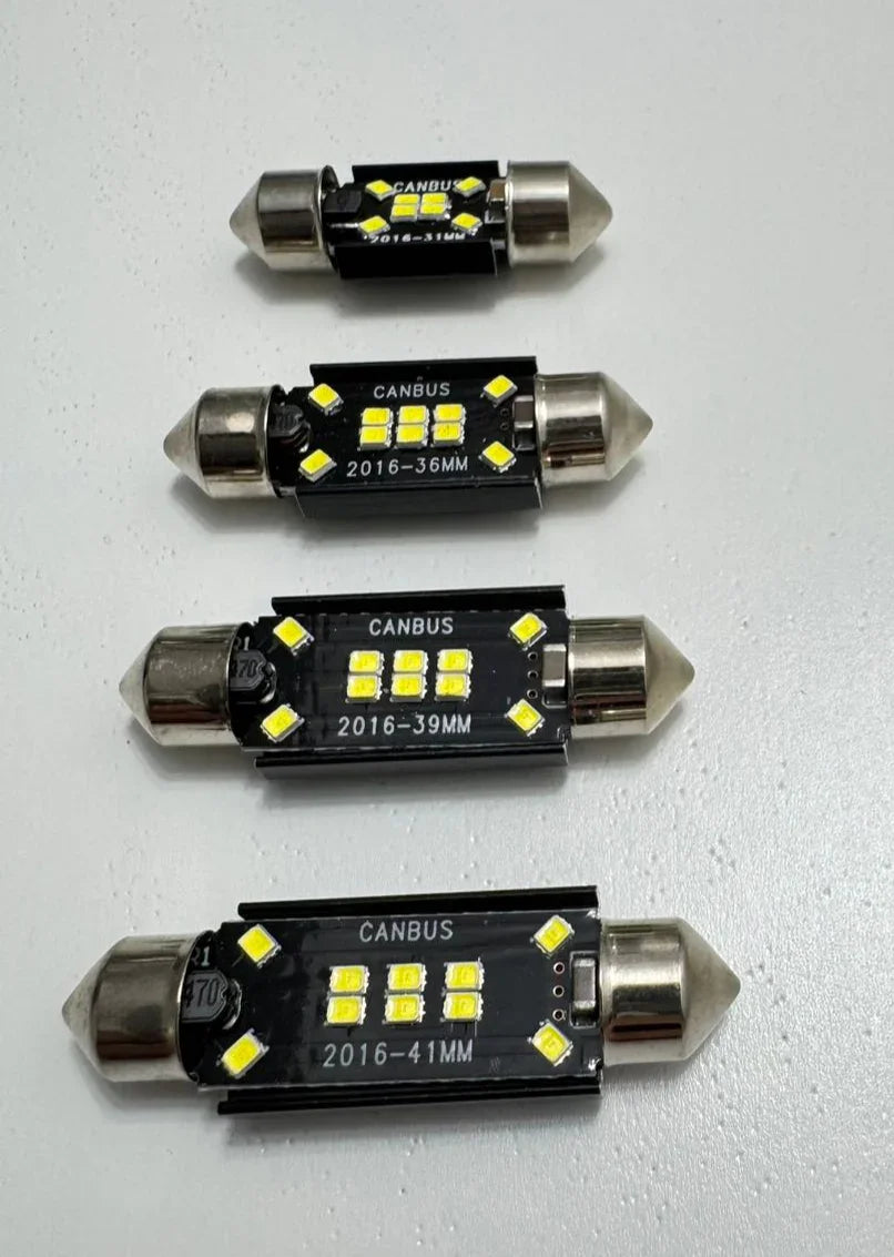 Set 2x Becuri LED Festoon C5W Canbus – 12V, 2016-10SMD, 6000K Alb - My Store