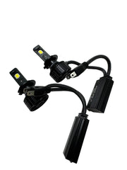 Set 2 Becuri LED Auto V88S CANBUS – H1 / H4 / H7, 380W, 18000LM, 6000K Alb Rece