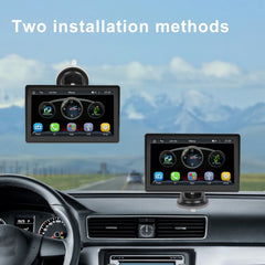 Ecran Auto Portabil 7” / 10.2” cu Wireless CarPlay & Android Auto, Bluetooth, FM Transmițător, Intrare Cameră Marșarier, 12V