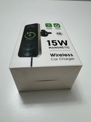 Suport Auto Magnetic cu Încărcare Wireless 15W – Prindere pe Grilă, Compatibil MagSafe
