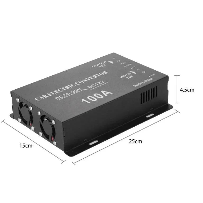 Convertor Tensiune Auto 24V→12V – 60A/80A/100A - My Store
