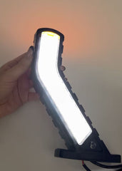 Set 2 Cornite LED de Gabarit Dinamice 12–24V, 3 Culori, Bandă Galbenă Secvențială