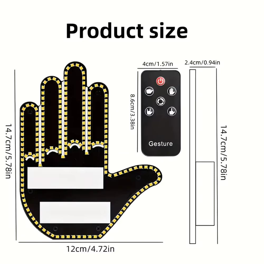 Lampă LED Formă Mână cu Telecomandă – 3 Gesturi - My Store