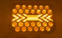 Set 2 Proiector LED Off-Road Alb + Galben, Mod Secvențial & Flash, 12V–24V, 3/4/5 Inch